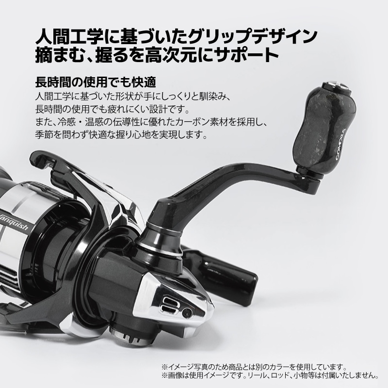ゴメクサス ハンドルノブ 22mm 鍛造カーボン F22 ブラックレッド K122DFRDBK シマノ タイプA ダイワ タイプS 対応 リール ハンドル ノブ 交換 スピニングリール カスタムパーツ 軽量 ライトゲーム リールカスタム GOMEXUS