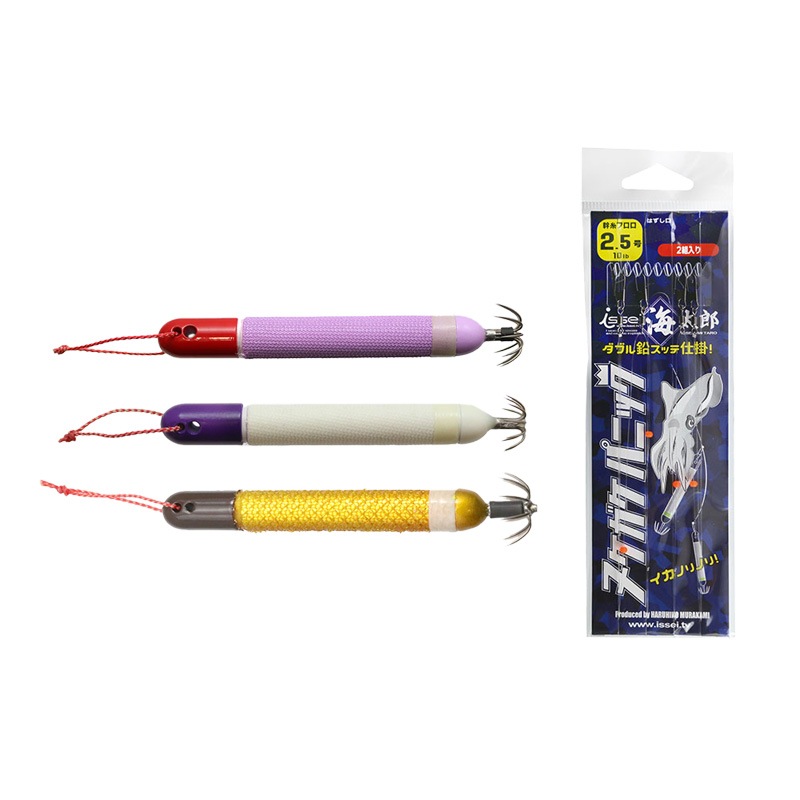 ヌケガケスッテ 25号3個 + 仕掛け 3.0号1個付 4点セット 一誠海