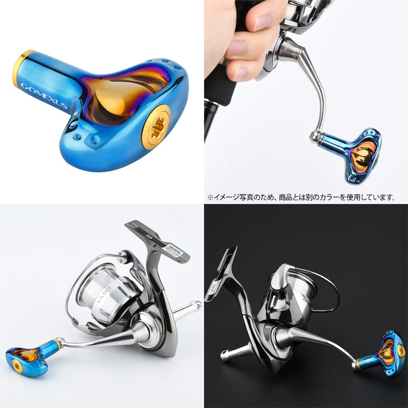 ゴメクサス チタン製 Tノブ 釣り T42A-SJGD ゴールド 42mm 湯川