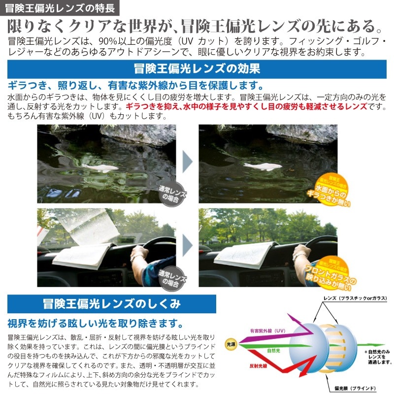 夜間対応 偏光機能 オーバーグラス 釣り メンズ UVカット ブルー光カット ナイトホーク サンカバー TKX 冒険王 夜間対応レンズ 布袋&メガネ拭き付