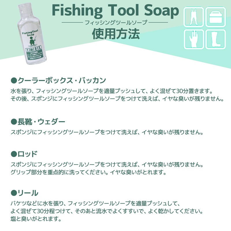フィッシングソープ 消臭 液体石鹸 釣り ワークマジック アウトドア