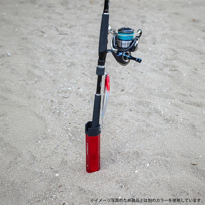 ゴメクサス サーフスタンド ガンメタ スマホスタンド搭載 ロッドスタンド 航空アルミニウム合金 + シリコン 軽量 Z5ZCG330SK 釣り具 GOMEXUS