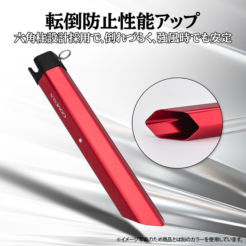 ゴメクサス サーフスタンド ガンメタ スマホスタンド搭載 ロッドスタンド 航空アルミニウム合金 + シリコン 軽量 Z5ZCG330SK 釣り具 GOMEXUS