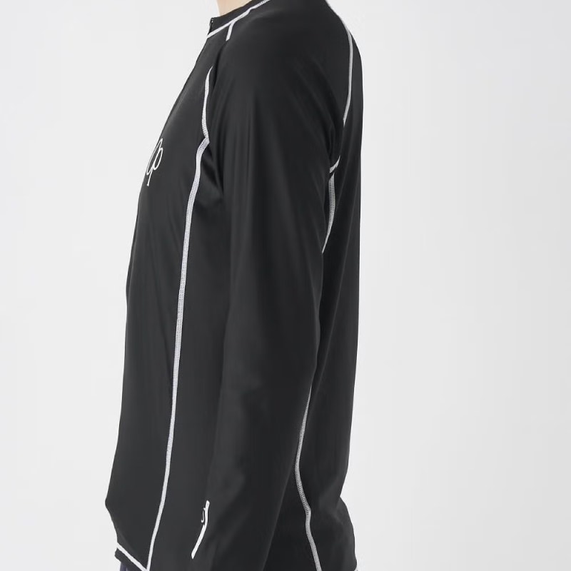 ラッシュガード メンズ 長袖 胸ワンポイントOPロゴ BLK ブラック 釣り UVカット 日焼け対策 海 海水浴 プール アウトドア キャンプ 513481 ocean pacific