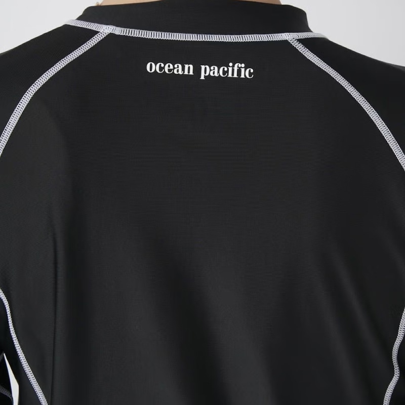 ラッシュガード メンズ 長袖 胸ワンポイントOPロゴ BLK ブラック 釣り UVカット 日焼け対策 海 海水浴 プール アウトドア キャンプ 513481 ocean pacific
