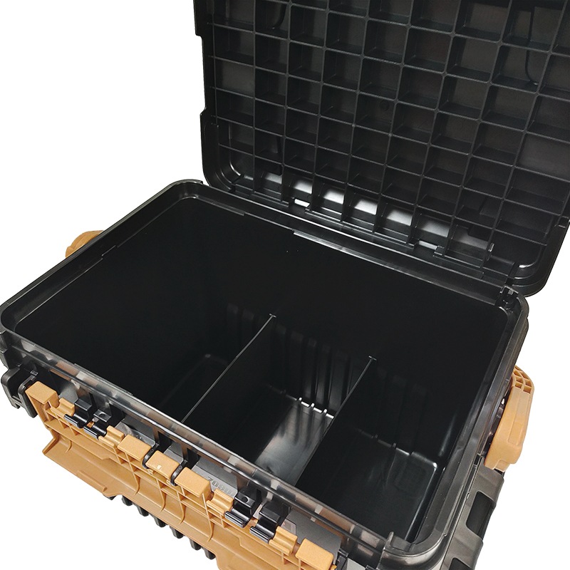 メイホウ ランガンシステムボックス 釣り VS-7090A ブラック×オーカー