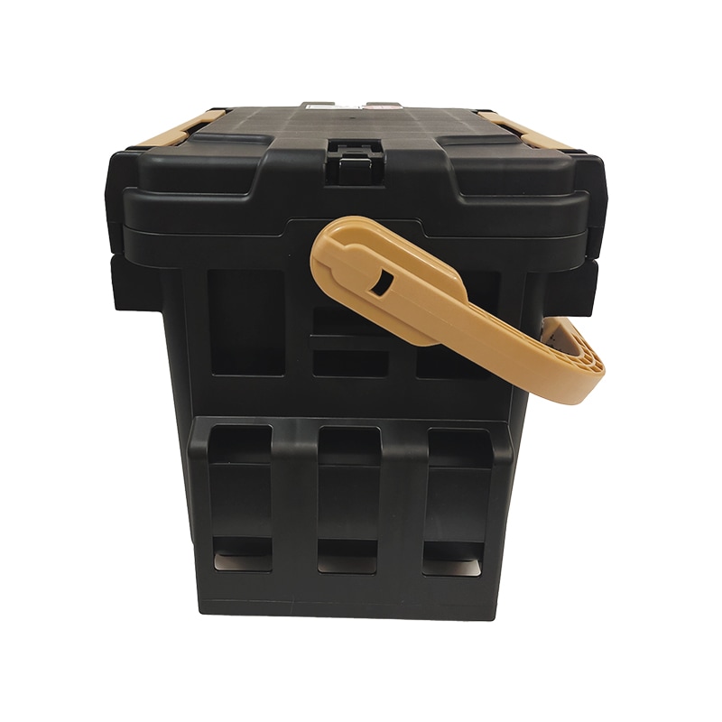 メイホウ ランガンシステムボックス 釣り VS-7090A ブラック×オーカー