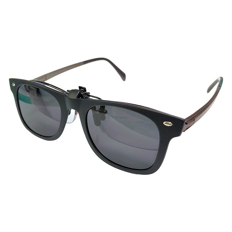 偏光サングラス クリップ式 クリップオングラス メガネ拭き付 FIVE STAR