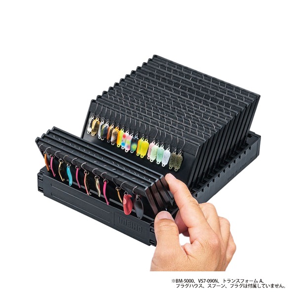 メイホウ フラップボード ブラック 釣り 208×159×81mm トランスフォームA VS-7090A のトレイにジャストフィット エリアトラウト MEIHO 明邦