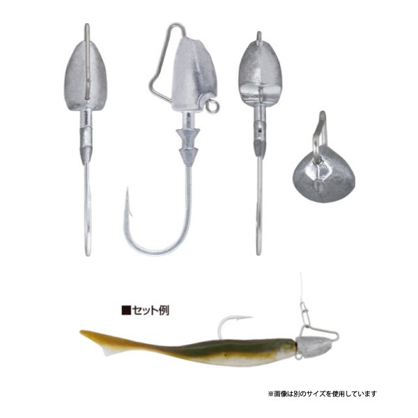 ジグヘッド 釣り 釣り針 ぶっ飛び静 フックサイズ1/0 ウェイト5g 2本入 Cultiva オーナーばり JH-63 No.12342