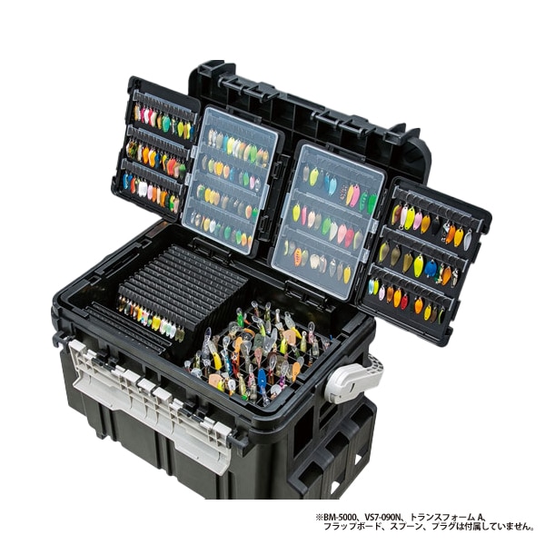 メイホウ プラグハウス ブラック 釣り 208×161×42mm 最大80個収納可 トランスフォームA VS-7090A のトレイにジャストフィット エリアトラウト MEIHO 明邦