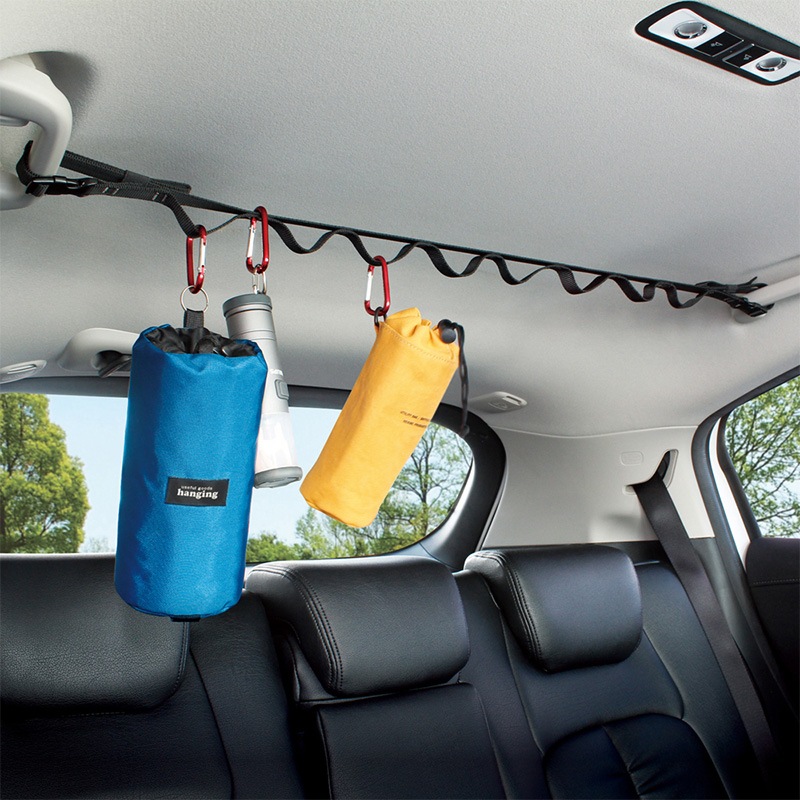 ハンギングベルト 天井 吊り下げ 収納 車 カー用品 アクセサリ 車内収納 ヘッドレスト シートバック ハンガー ホルダー アシストグリップ デイジーチェーン 釣り具収納 RV70 VISOA ビソア 槌屋ヤック 取り寄せ商品