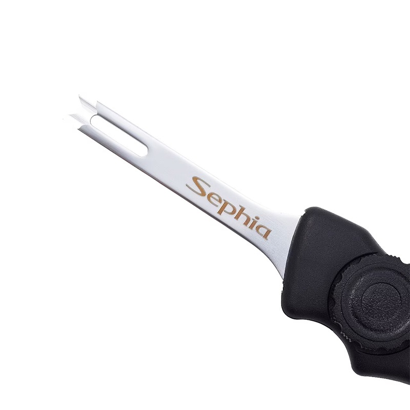 シマノ セフィア スライド イカシメ CT-202I ブラック 釣り スリットブレード コンパクト ステンレス クイッドブレード イカ締め ナイフ エギング フィッシング