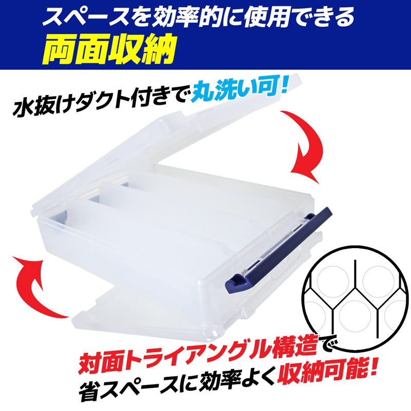 メイホウ エギ ルアーケース リバーシブル 180V 釣り 対面