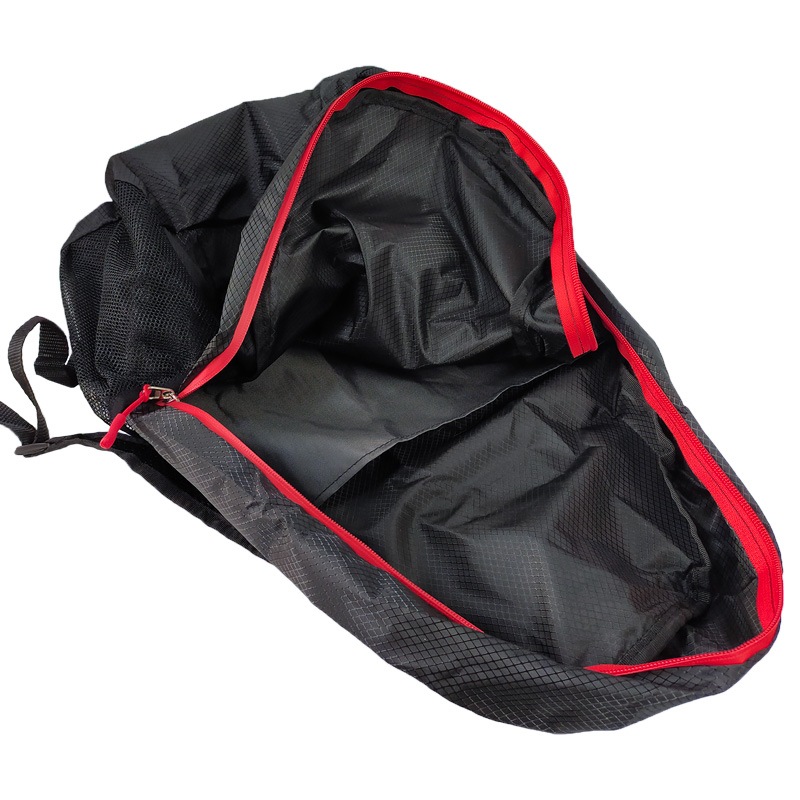 折りたたみ リュック 軽量 丈夫 止水ファスナー 撥水 折り畳みリュックサック 超コンパクト 220g エコバッグ メンズ レディース 登山 釣り アウトドア 旅行 防災 サブバッグ BG-4201 ブラック ファインジャパン