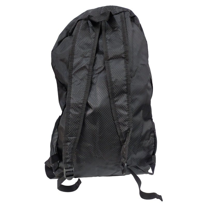 折りたたみ リュック 軽量 丈夫 止水ファスナー 撥水 折り畳みリュックサック 超コンパクト 220g エコバッグ メンズ レディース 登山 釣り アウトドア 旅行 防災 サブバッグ BG-4201 ブラック ファインジャパン