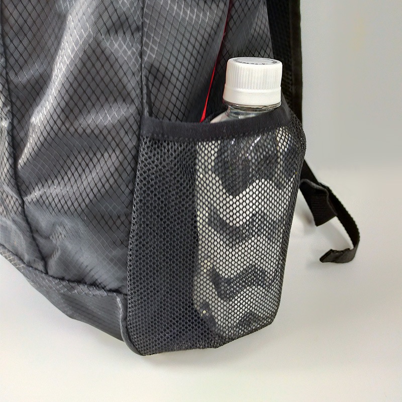 折りたたみ リュック 軽量 丈夫 止水ファスナー 撥水 折り畳みリュックサック 超コンパクト 220g エコバッグ メンズ レディース 登山 釣り アウトドア 旅行 防災 サブバッグ BG-4201 ブラック ファインジャパン