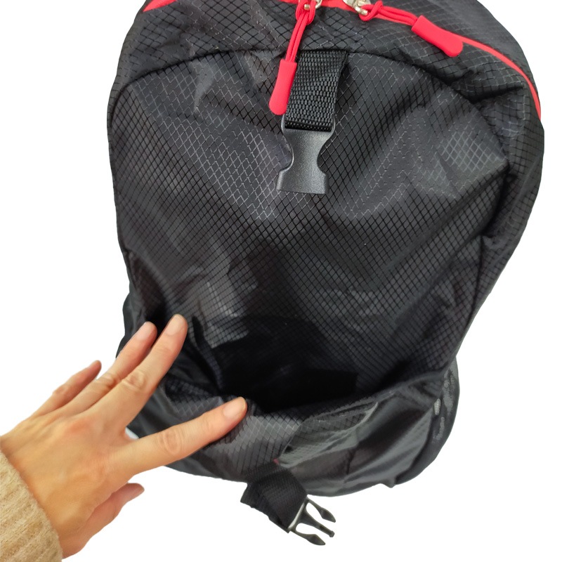 折りたたみ リュック 軽量 丈夫 止水ファスナー 撥水 折り畳みリュックサック 超コンパクト 220g エコバッグ メンズ レディース 登山 釣り アウトドア 旅行 防災 サブバッグ BG-4201 ブラック ファインジャパン