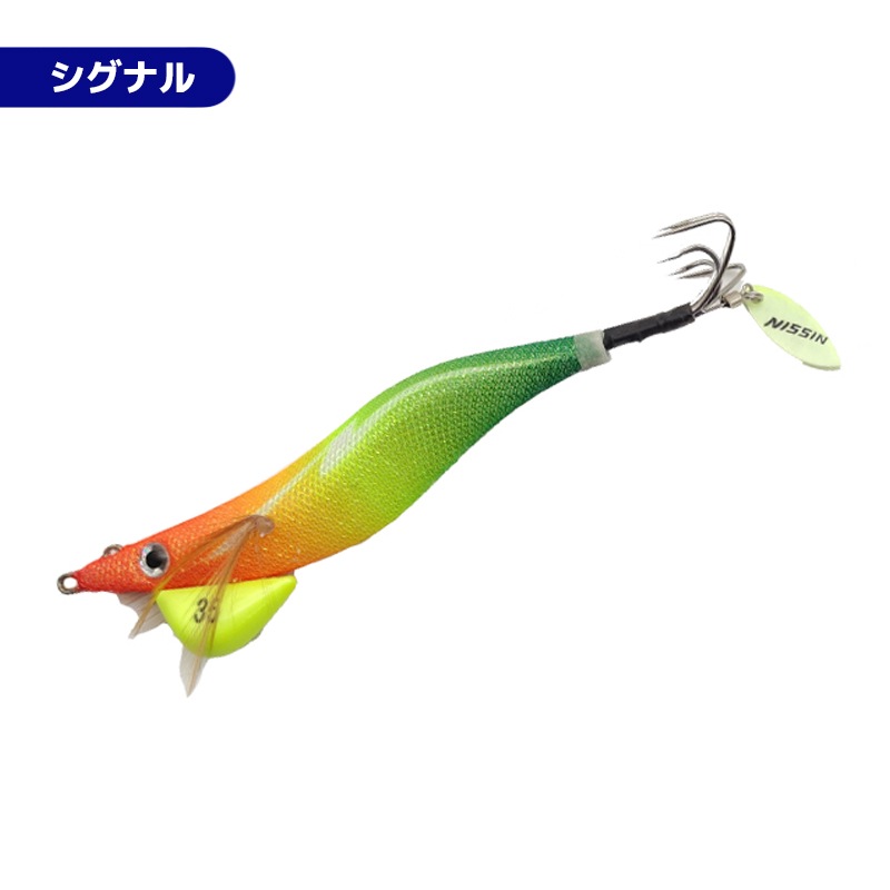 NISSIN タコエギ 35g 下地グロー ダブルアイ ダブルホールドフック装備