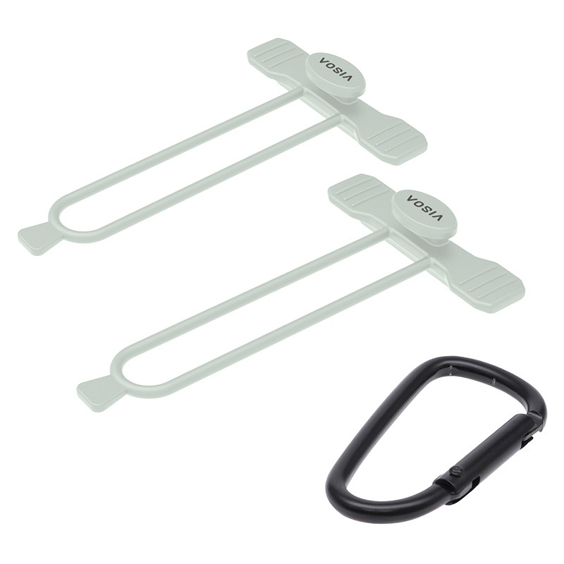 Easy ロッドバンド ロッドベルト シリコン シリコーン 高耐久 水に強い ワンタッチ 簡単装着 干渉防止 2ピース用 2本束ね カラビナ付 釣り 釣り具収納 車載 カーアクセサリ UA46 VISOA ビソア 槌屋ヤック 取り寄せ商品