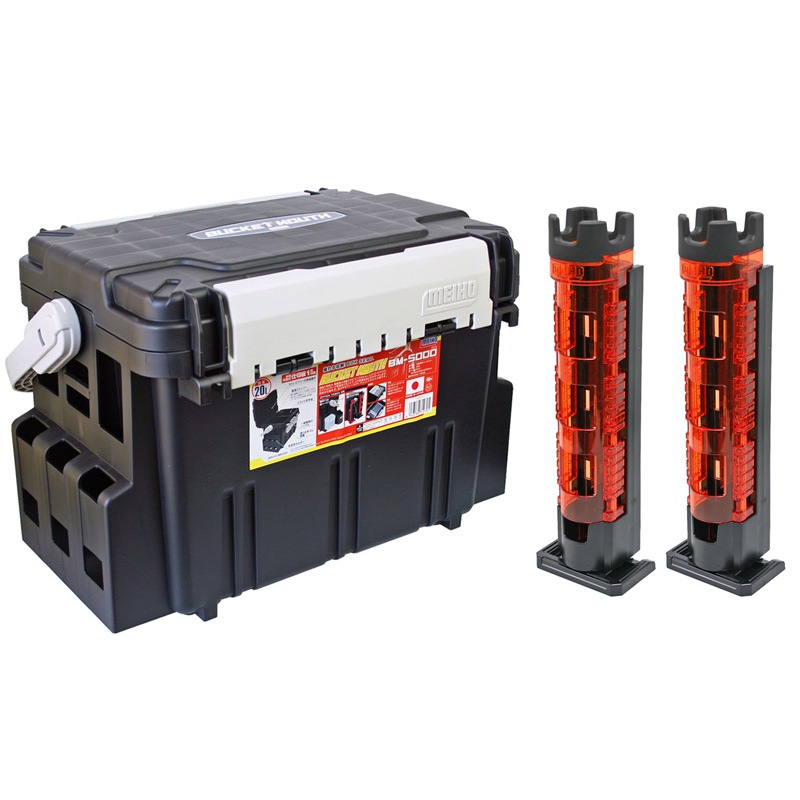 メイホウ バケットマウス、プラノ タックルボックス 計2点 メイホー バケットマウス BM-9000・VS-3020 NDDM、プラノ 3731 他