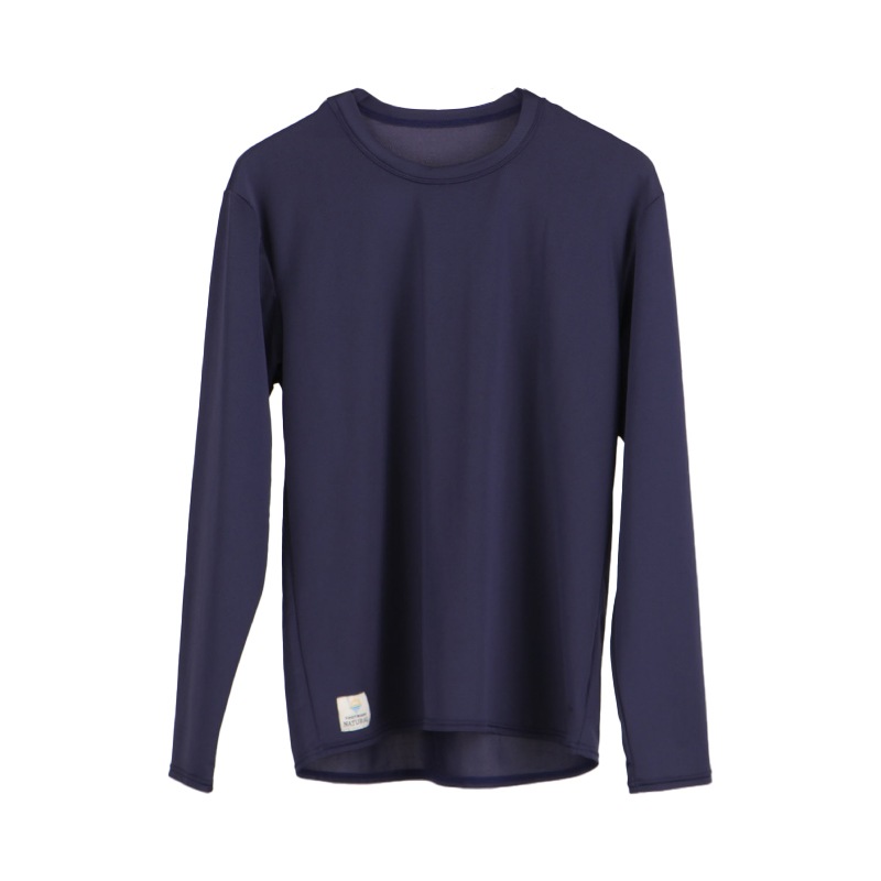 アクアビーチセール メンズ 長袖プルオーバーTシャツ 釣り アクアホール 241880 水陸両用 UVカッ ト 撥水 吸水速乾 ラッシュガード アウトドア キャンプ 水遊び FOOTMARK NATURAL