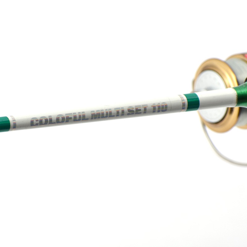 釣り竿 ロッド カラフルマルチセット 110 ロッド+リールセット 釣り