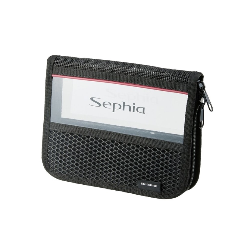 シマノ セフィア ドライメッシュホルダー ブラック Rサイズ BP-222W 釣り 4×21×16cm 14本収納 エギング エギケース 収納ケース エギストッカー フィッシング