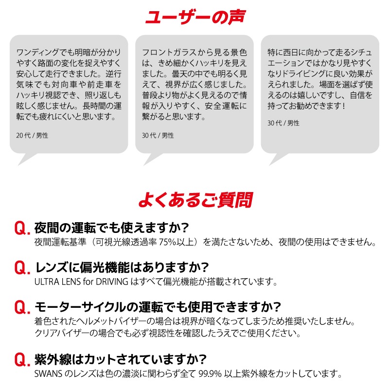 スワンズ 偏光サングラス ER3 ULTRA LENS スクエアタイプ 0167 or 0168 or 0170 釣り UVカット ゴルフ フィッシング ドライビング 専用ケース+メガネ拭き付