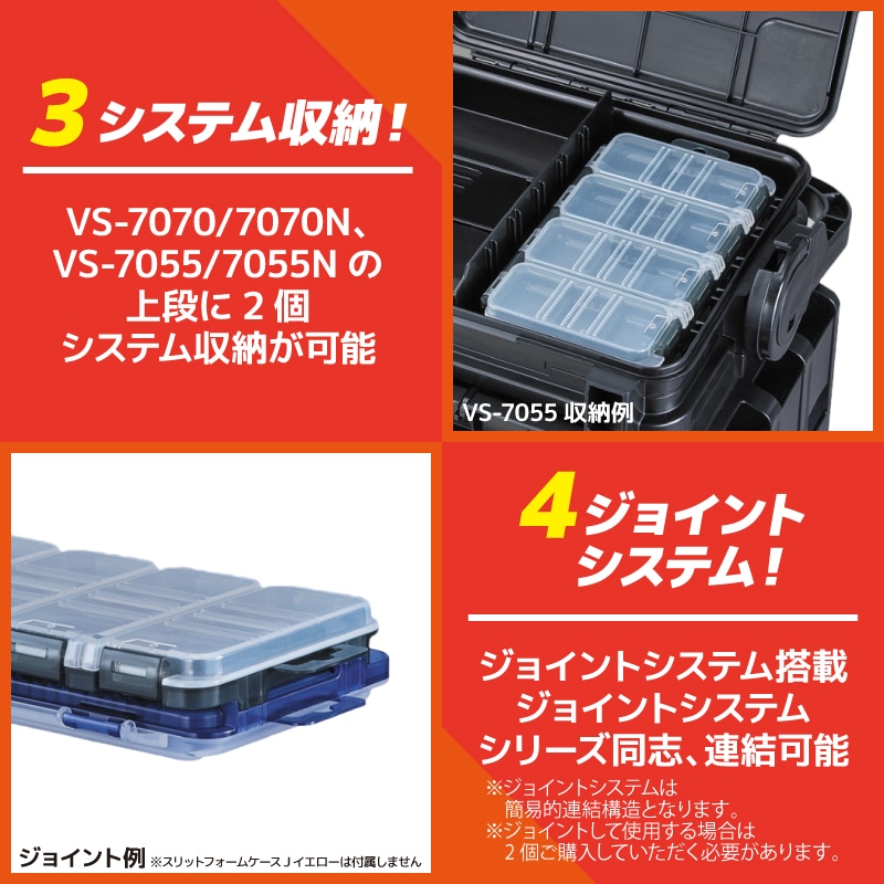 メイホウ クワトロケースJ パーツケース 釣り 薄型設計 クリアスモーク