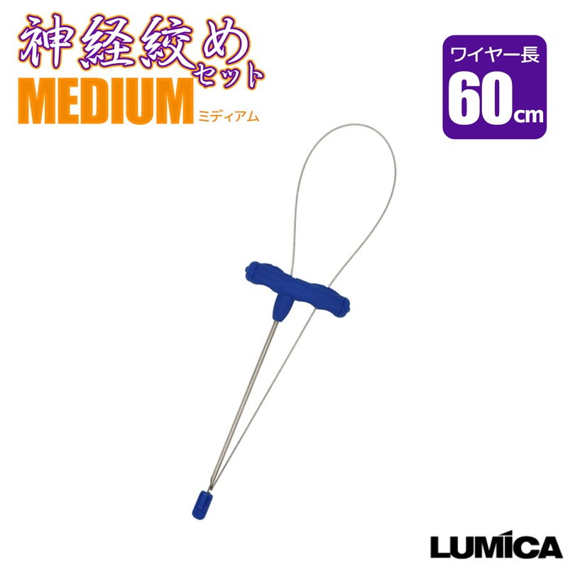 神経絞めセットMEDIUM ワイヤー長60cm 釣り A20292 エア抜きもできる