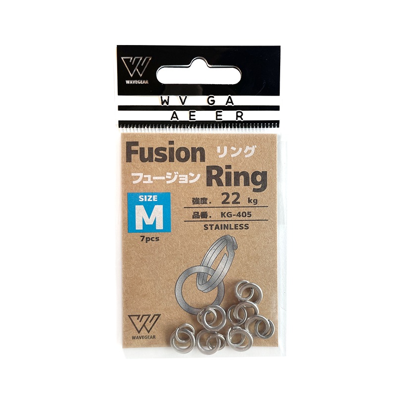 フュージョンリング 釣り KG-405 ステンレス製 フィッシング WAVE GEAR