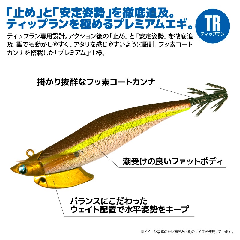 エギゼヨ プレミアム ティップラン 3.0号 30g 釣り KMY-1707 TR エギ イカ釣り エギング 船 沖釣り WAVE GEAR
