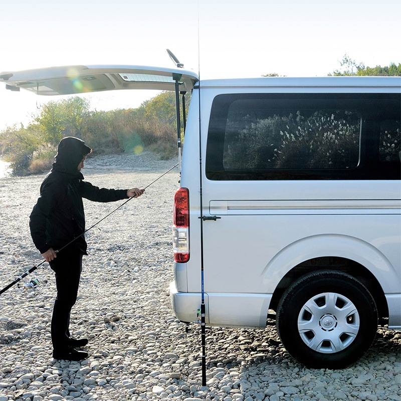 ロッドキーパー 3本用 車用 マグネット ロッドホルダー 車内 竿受け ロッドスタンド 磁石 取り付け 釣り 釣行 車載収納 傷防止シリコン カーアクセサリー 竿 立てかけ UA33 ビソア VISOA 槌屋ヤック 取り寄せ商品