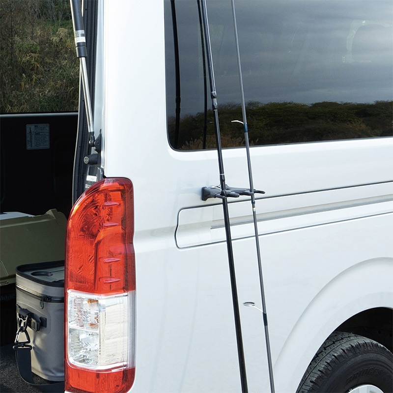 ロッドキーパー 3本用 車用 マグネット ロッドホルダー 車内 竿受け ロッドスタンド 磁石 取り付け 釣り 釣行 車載収納 傷防止シリコン カーアクセサリー 竿 立てかけ UA33 ビソア VISOA 槌屋ヤック 取り寄せ商品