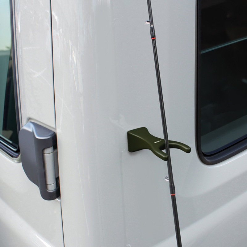 ロッドキーパー 1本用 オリーブドラブ 車用 マグネット ロッドホルダー 車外 竿受け ロッドスタンド 仮置き 磁石 釣り 鉄板ベース付属 傷防止シリコン カーアクセサリー 竿 UA4 ビソア VISOA 槌屋ヤック 取り寄せ商品