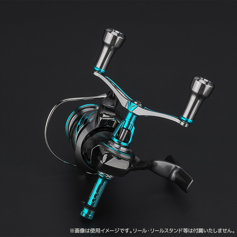 ゴメクサス エギング ダブルハンドル 超軽量 29g Air Sense 98 エメラルダス ダイワ用 スピニングリール カスタムハンドル 超々ジュラルミン 98mm シルバー 交換 カスタムパーツ イカ 釣り GOMEXUS H2S98YA0220A02TNEM2