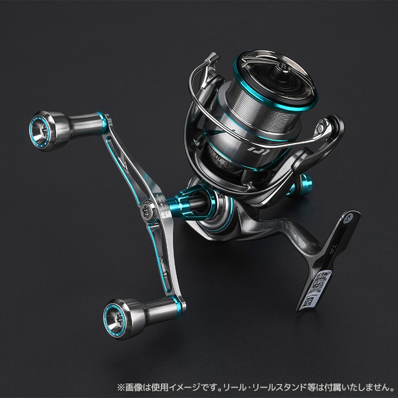ゴメクサス エギング ダブルハンドル 超軽量 29g Air Sense 98 エメラルダス ダイワ用 スピニングリール カスタムハンドル 超々ジュラルミン 98mm シルバー 交換 カスタムパーツ イカ 釣り GOMEXUS H2S98YA0220A02TNEM2