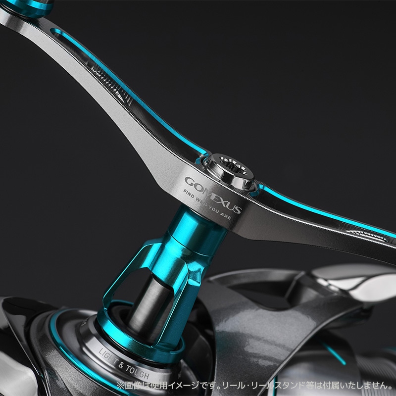 ゴメクサス エギング ダブルハンドル 超軽量 29g Air Sense 98 エメラルダス ダイワ用 スピニングリール カスタムハンドル 超々ジュラルミン 98mm シルバー 交換 カスタムパーツ イカ 釣り GOMEXUS H2S98YA0220A02TNEM2
