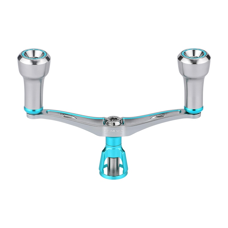 ゴメクサス エギング ダブルハンドル 超軽量 29g Air Sense 98 エメラルダス ダイワ用 スピニングリール カスタムハンドル 超々ジュラルミン 98mm シルバー 交換 カスタムパーツ イカ 釣り GOMEXUS H2S98YA0220A02TNEM2