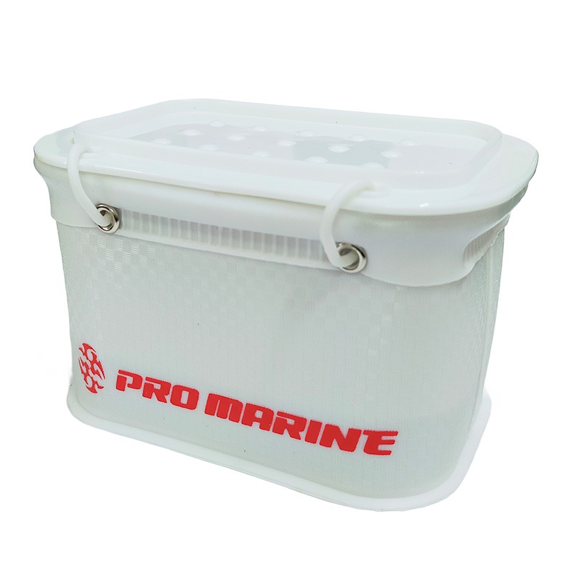EVAエサバケット AER023 S PRO MARINE プロマリン フタ付 エサ箱 エサケース サシエ入れ スノコ付 バッカン取付ハンガー付 7.5×11.5×7.5cm 小型 軽量 釣り用 餌入れ クリアランス価格