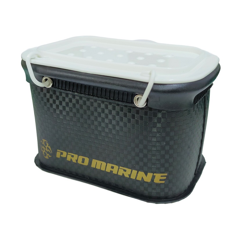 EVAエサバケット AER023 S PRO MARINE プロマリン フタ付 エサ箱 エサケース サシエ入れ スノコ付 バッカン取付ハンガー付 7.5×11.5×7.5cm 小型 軽量 釣り用 餌入れ クリアランス価格
