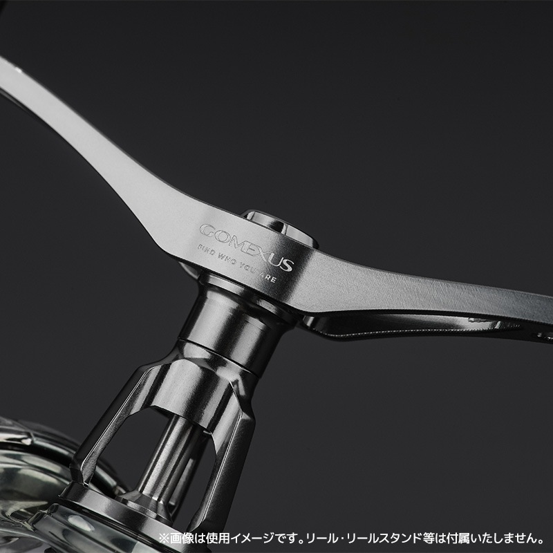 ゴメクサス エギング ダブルハンドル 超軽量 30g Air Sense 98 ステラカラー シマノ用 スピニングリール カスタムハンドル 超々ジュラルミン 98mm ガンメタ 交換 カスタムパーツ イカ 釣り GOMEXUS H1S98YA0220A02STST