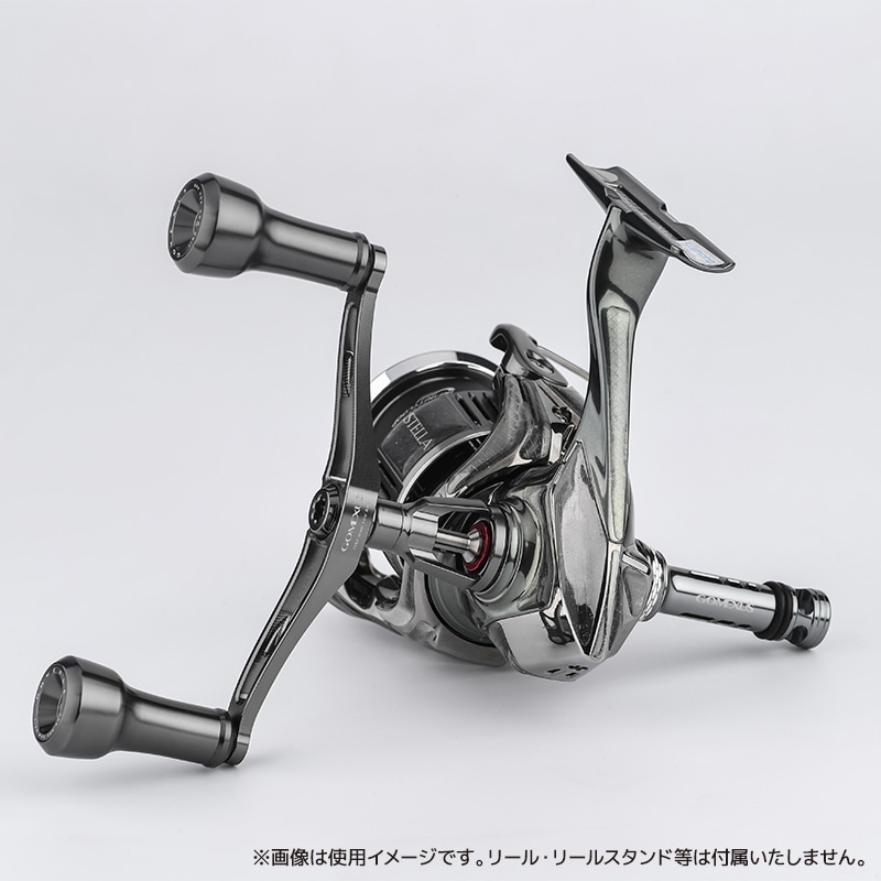 ゴメクサス エギング ダブルハンドル 超軽量 30g Air Sense 98 ステラカラー シマノ用 スピニングリール カスタムハンドル 超々ジュラルミン 98mm ガンメタ 交換 カスタムパーツ イカ 釣り GOMEXUS H1S98YA0220A02STST
