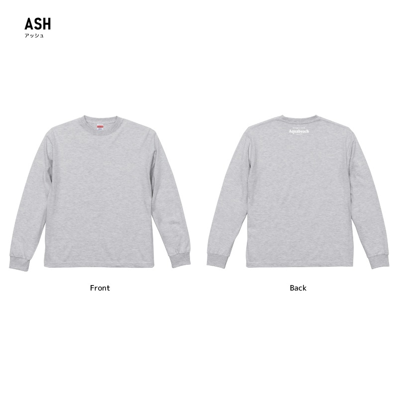 バックプリント ロング Tシャツ 釣り ロゴ 6.2オンス Aquabeach205 袖口リブ仕様 メンズ レディース ユニセックス 長袖 Aquabeach