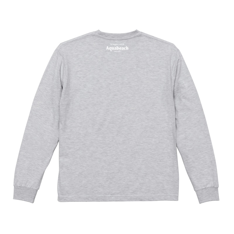 バックプリント ロング Tシャツ 釣り ロゴ 6.2オンス Aquabeach205 袖口リブ仕様 メンズ レディース ユニセックス 長袖 Aquabeach