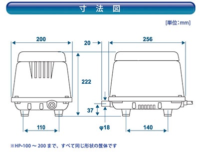 テクノ高槻 小型ブロワー HIBLOW 屋外向け HPシリーズ 未使用テクノ