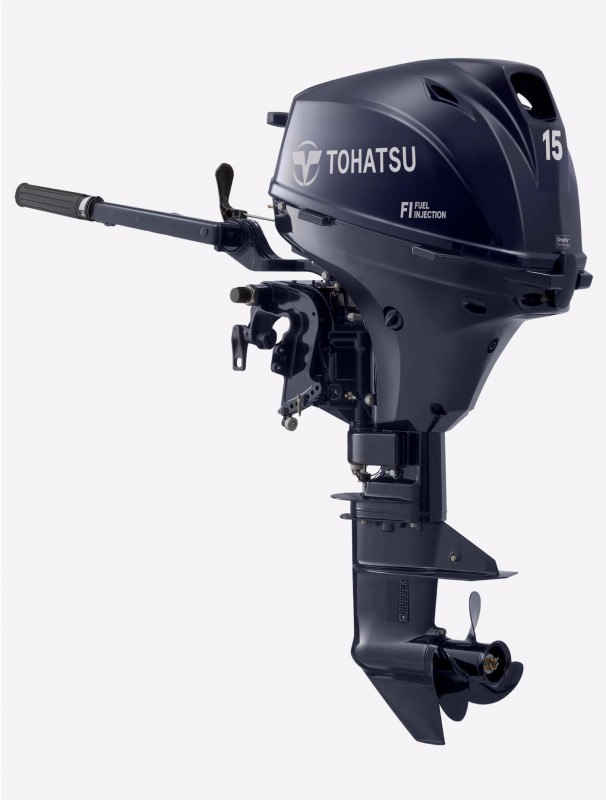 トーハツ船外機　15馬力L足セル付き TOHATSU（トーハツ） 船外機 4ストローク 15馬力 MFS15E トランサムL