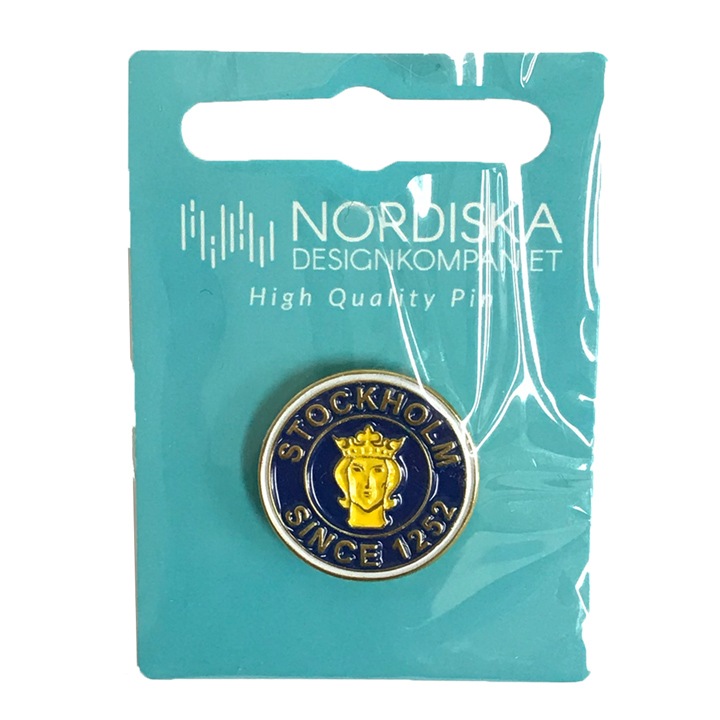 ストックホルム市 ピンバッジ 北欧雑貨 生活雑貨その他 Aquavit Japan 北欧ﾌｰﾄﾞの専門店