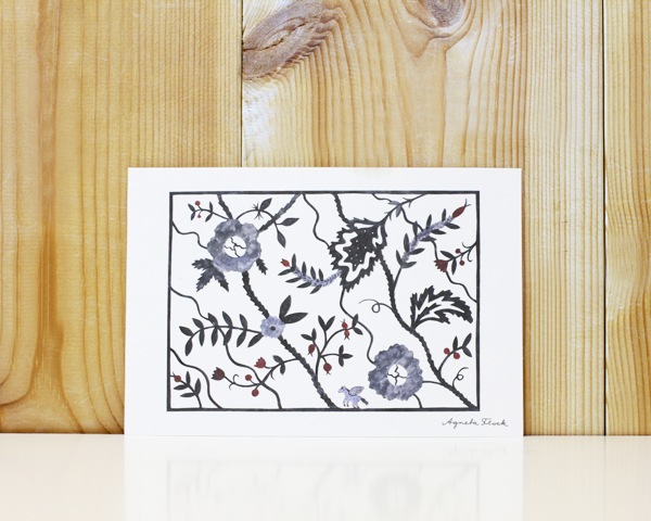 �����͡������ե��å����ݥ��ȥ����ɡ�����5�祻�åȡ�Indigo��Stickning��Teacup��Saft��Picknick��